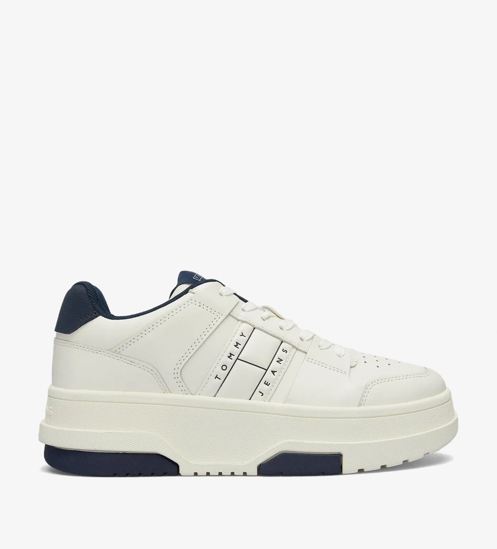 Tommy Jeans The Brooklyn Flatform Kadın Beyaz Sneaker - Görsel 1