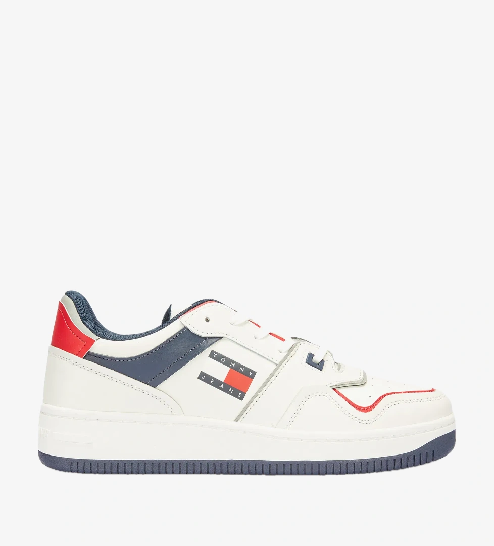 Tommy Hilfiger Tommy Jeans Retro Basket Erkek Kirmizi Sneaker model görseli