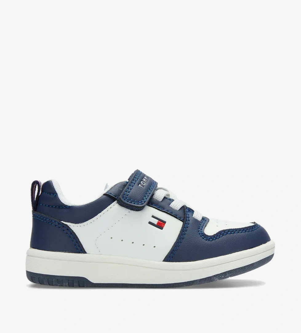 Tommy Hilfiger Low Cut Lace-Up/Velcro Bebek Lacivert Sneaker - Görsel 1