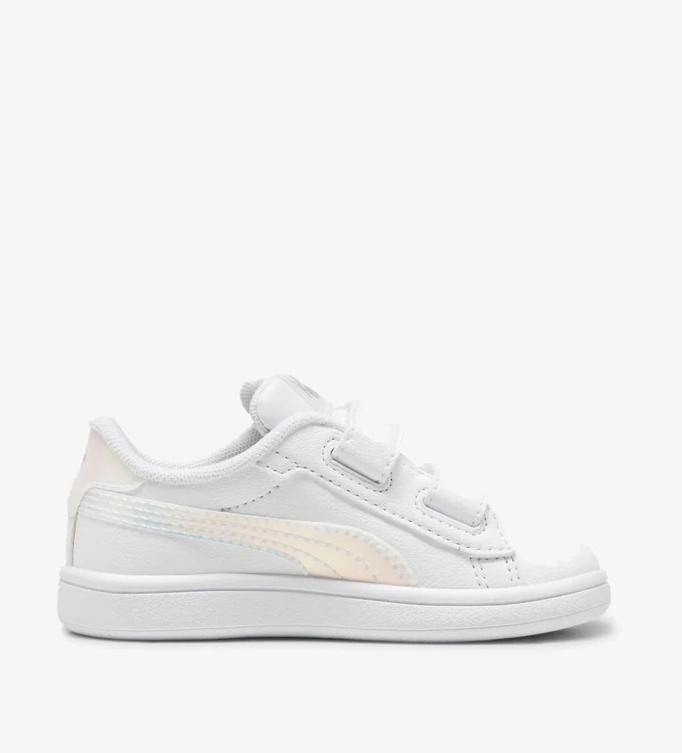 Puma Smash 3.0 Holo 2.0 Bebek Beyaz Spor Ayakkabı - Görsel 1