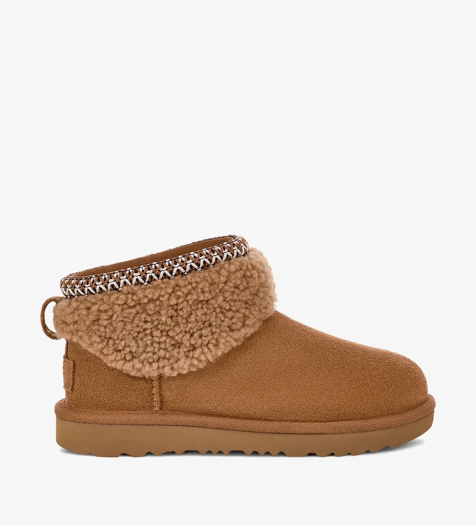 Ugg UGG Classic Ultra Mini Maxi Curly Çocuk Kahverengi Bot model görseli