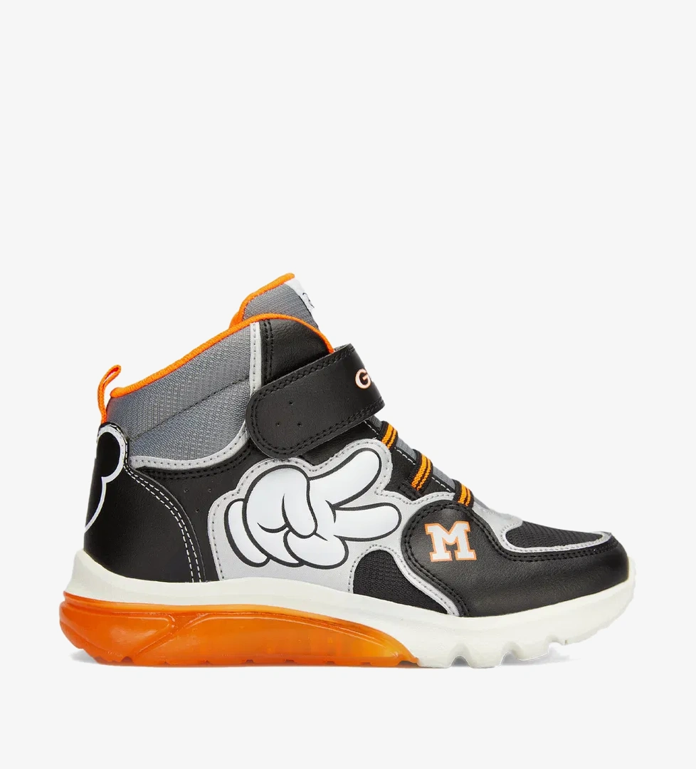 Geox J Ciberdron Çocuk Siyah Spor Ayakkabı - Görsel 1