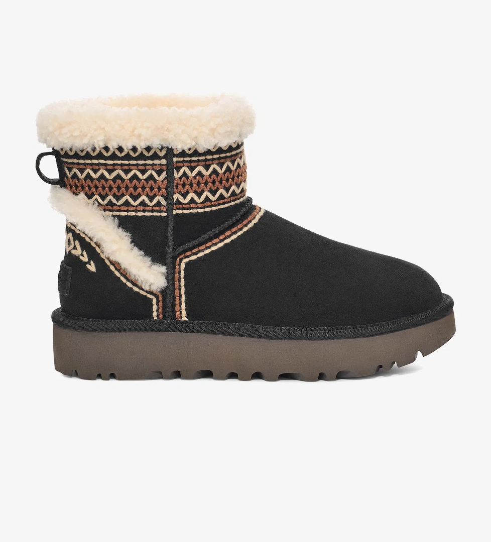 UGG Classic Mini Atherson Kadın Siyah Bot - Görsel 1
