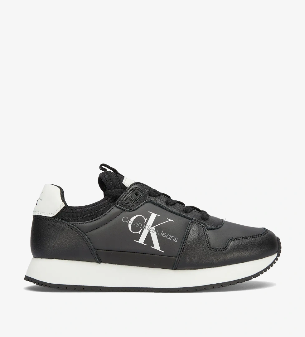 Calvin Klein Jeans Runner Sock Laceup Ml Kadın Siyah Spor Ayakkabı - Görsel 1