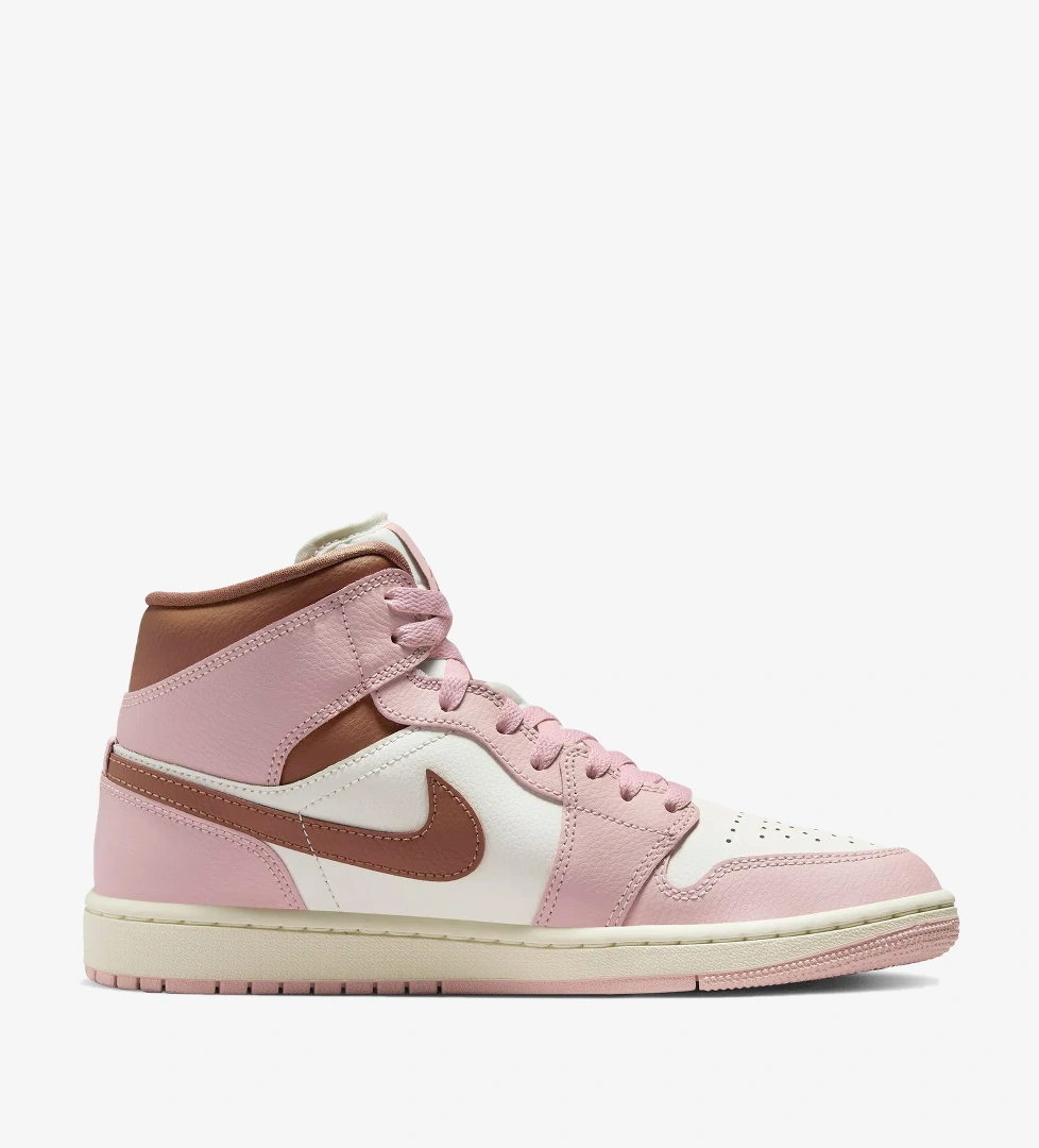 Jordan Jordan Air 1 Mid Kadın Pembe Spor Ayakkabı model görseli