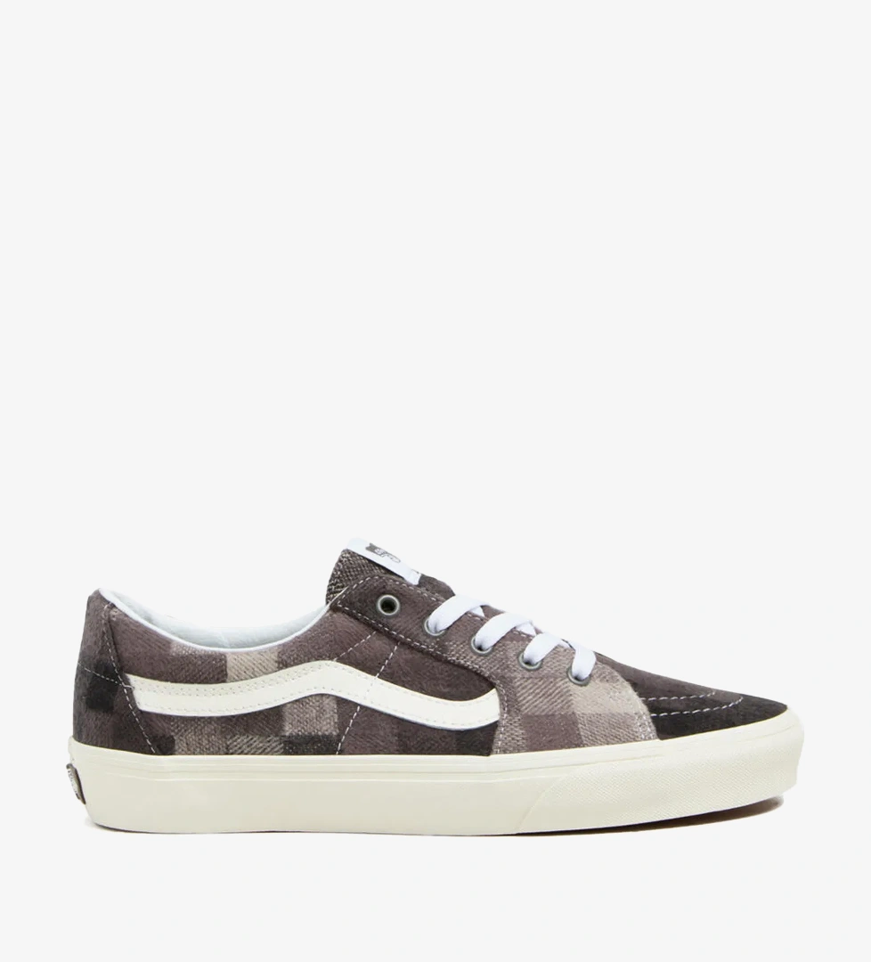 Vans Sk8-Low Unisex Gri Sneaker - Görsel 1