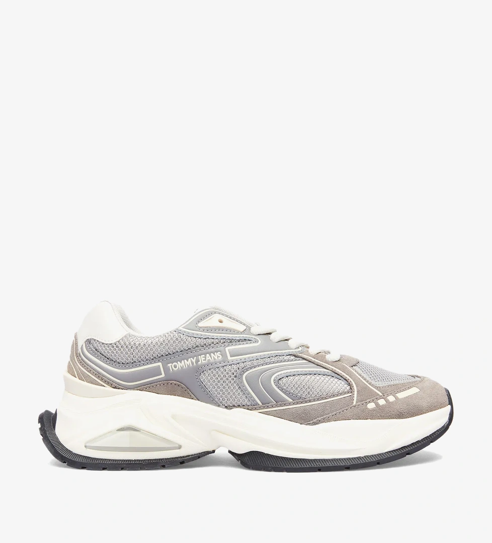 Tommy Hilfiger Jeans Comfort Runner Erkek Gri Spor Ayakkabı - Görsel 1