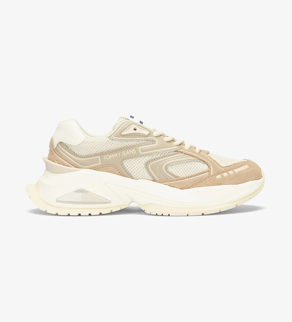 Tommy Jeans Tommy Jeans Tommy Hilfiger Jeans Trendy Retro Runner Kadın Soluk Gri Spor Ayakkabı FashFed'de! Gri - 1. görsel