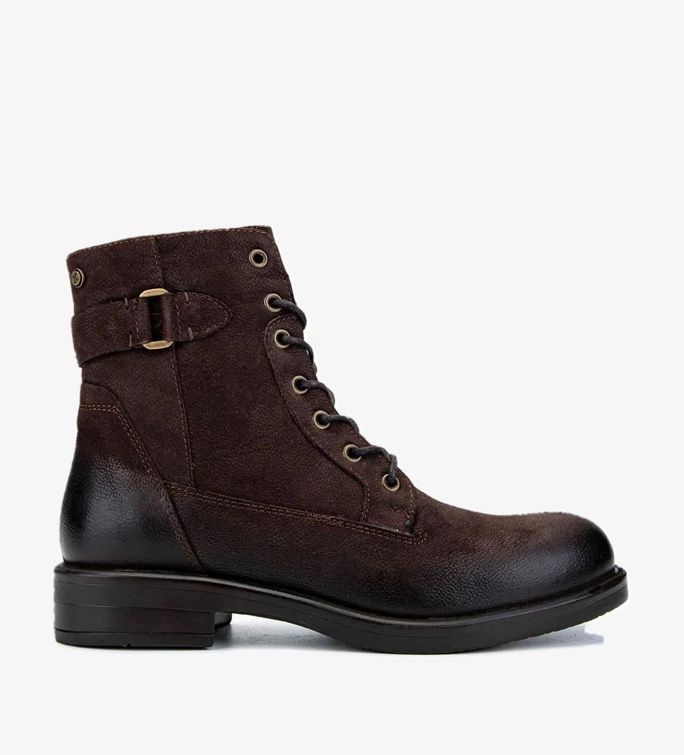 Tamer Tanca Tamer Tanca Kadın Hakiki Deri Kahverengi Nubuk Casual Bot model görseli