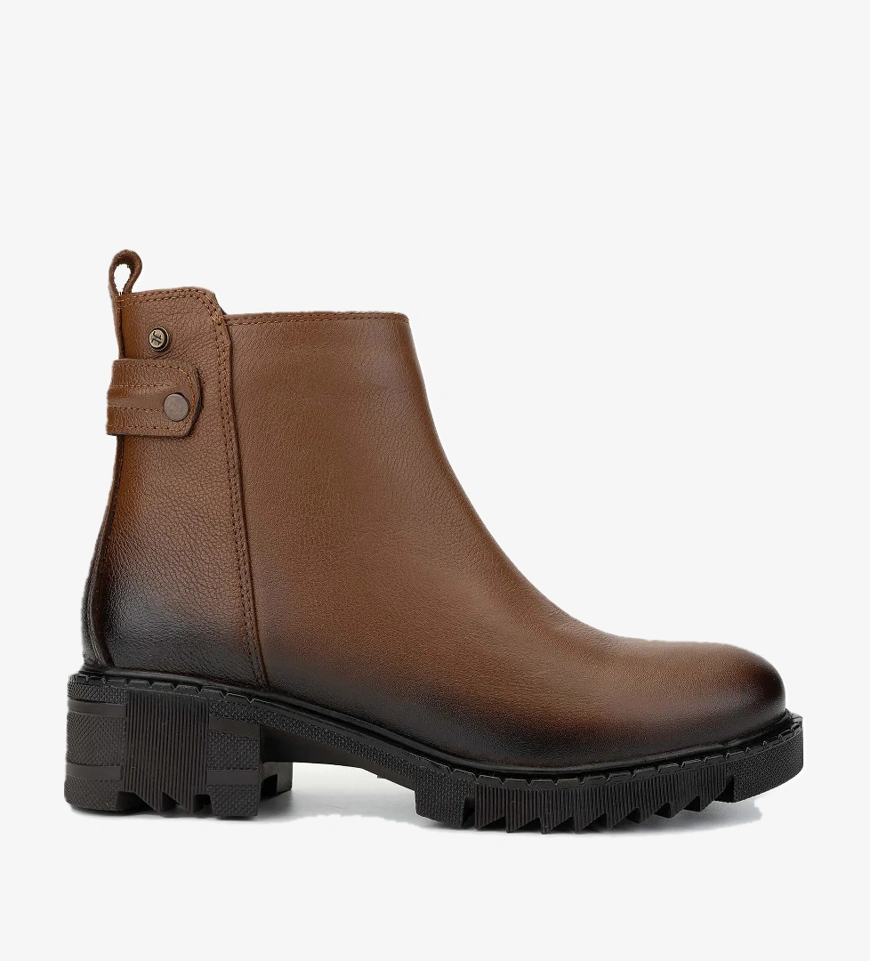 Tamer Tanca Tamer Tanca Kadın Hakiki Deri Taba Casual Bot model görseli