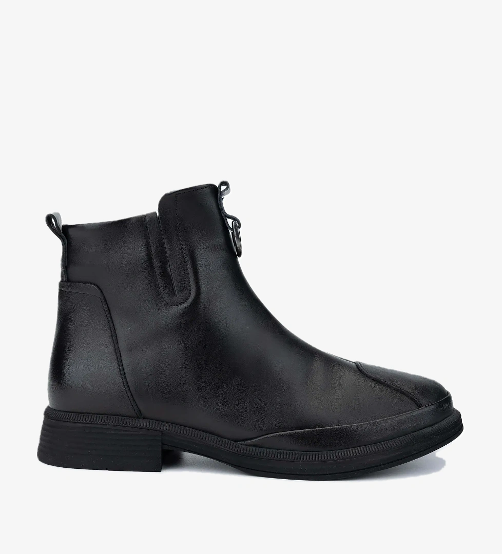 Tamer Tanca Tamer Tanca Kadın Hakiki Deri Siyah Deri Casual Bot model görseli