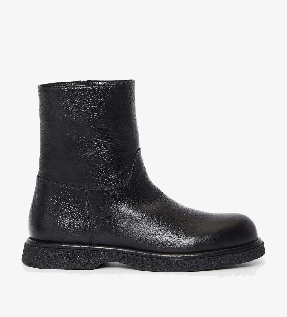 Tamer Tanca Kadın Hakiki Deri Siyah Casual Bot - Görsel 1