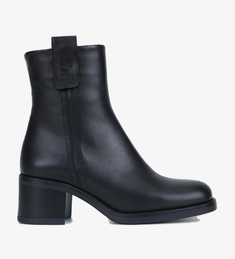 Tamer Tanca Kadın Hakiki Deri Siyah Deri Casual Bot - Görsel 1