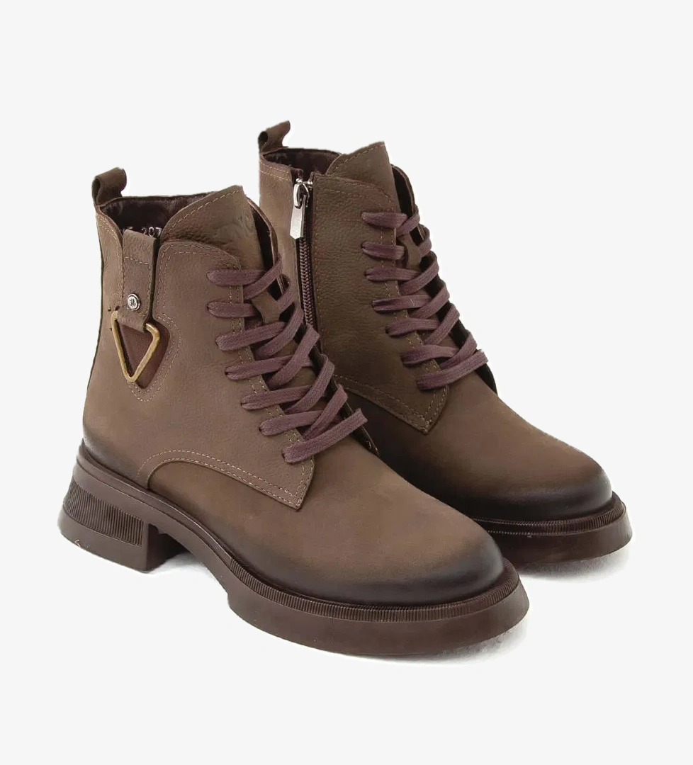 Tamer Tanca Kadın Hakiki Deri Yeşil Casual Bot - Görsel 1