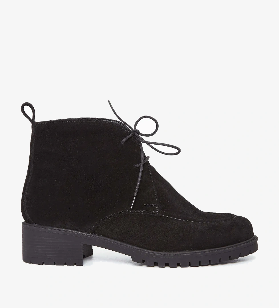 Tamer Tanca Tamer Tanca Kadın Hakiki Deri Siyah Süet Casual Bot model görseli