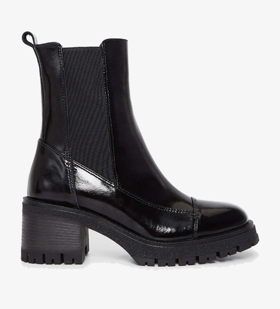 Tamer Tanca Tamer Tanca Kadın Hakiki Deri Siyah Rugan Casual Bot model görseli