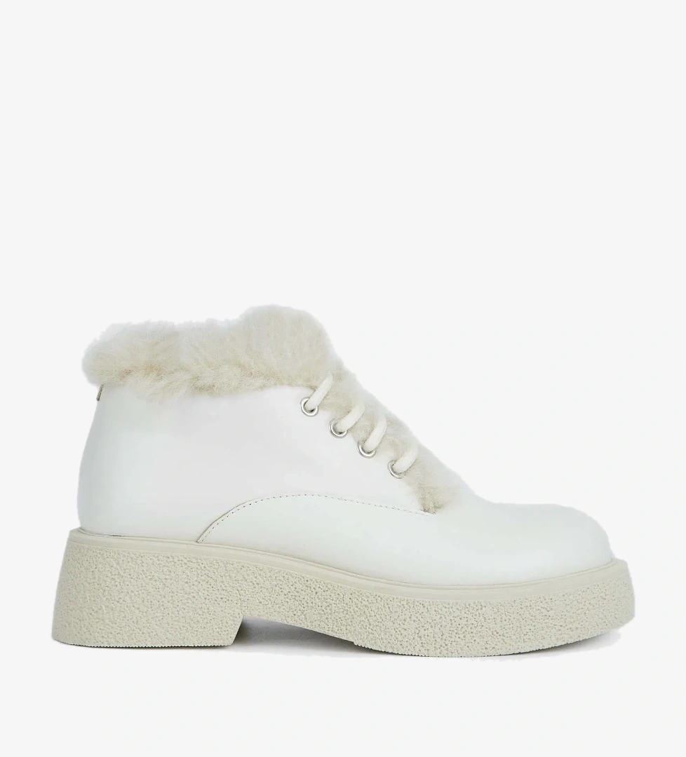 Tamer Tanca Tamer Tanca Kadın Hakiki Deri Bej Casual Bot model görseli