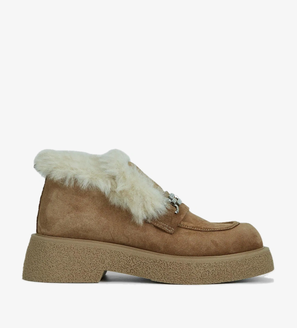 Tamer Tanca Tamer Tanca Kadın Hakiki Deri Kahverengi Casual Bot model görseli