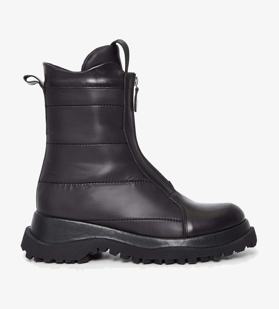 Tamer Tanca Tamer Tanca Kadın Hakiki Deri Siyah Deri Casual Bot model görseli