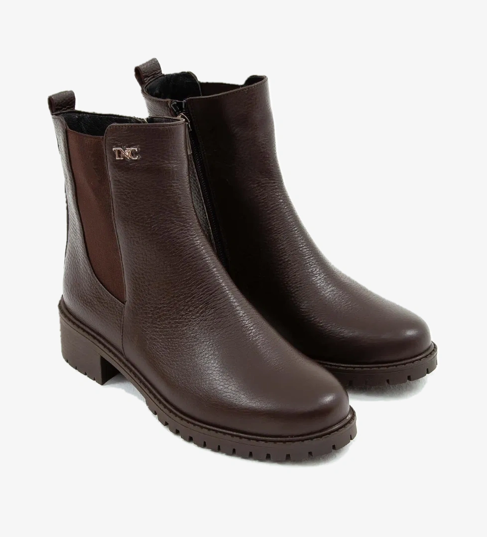 Tamer Tanca Tamer Tanca Kadın Hakiki Deri Kahverengi Floter Casual Bot model görseli