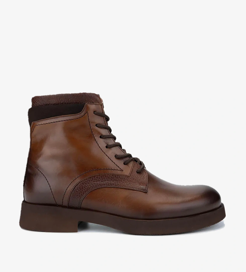 Tamer Tanca Tamer Tanca Erkek Hakiki Deri Taba Deri Casual Bot model görseli