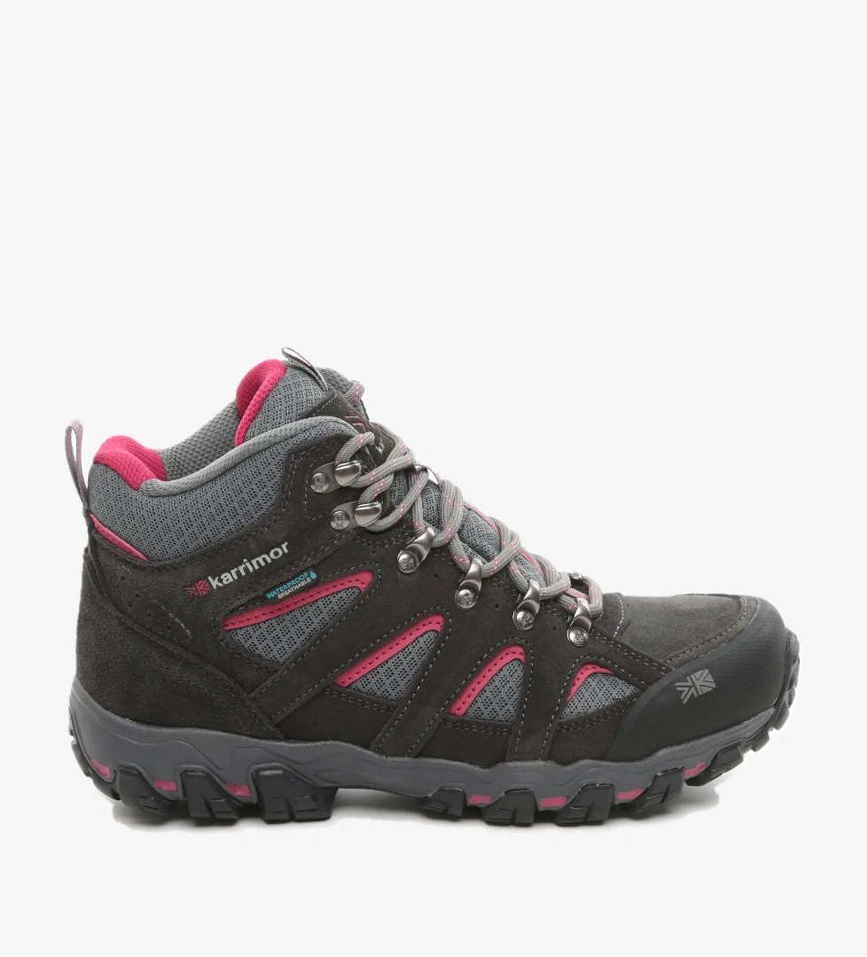 Karri̇mor Bodmin Mid 5 Ladies Weathertite Dark Grey/cochineal Kadın Gri Bot - Görsel 1