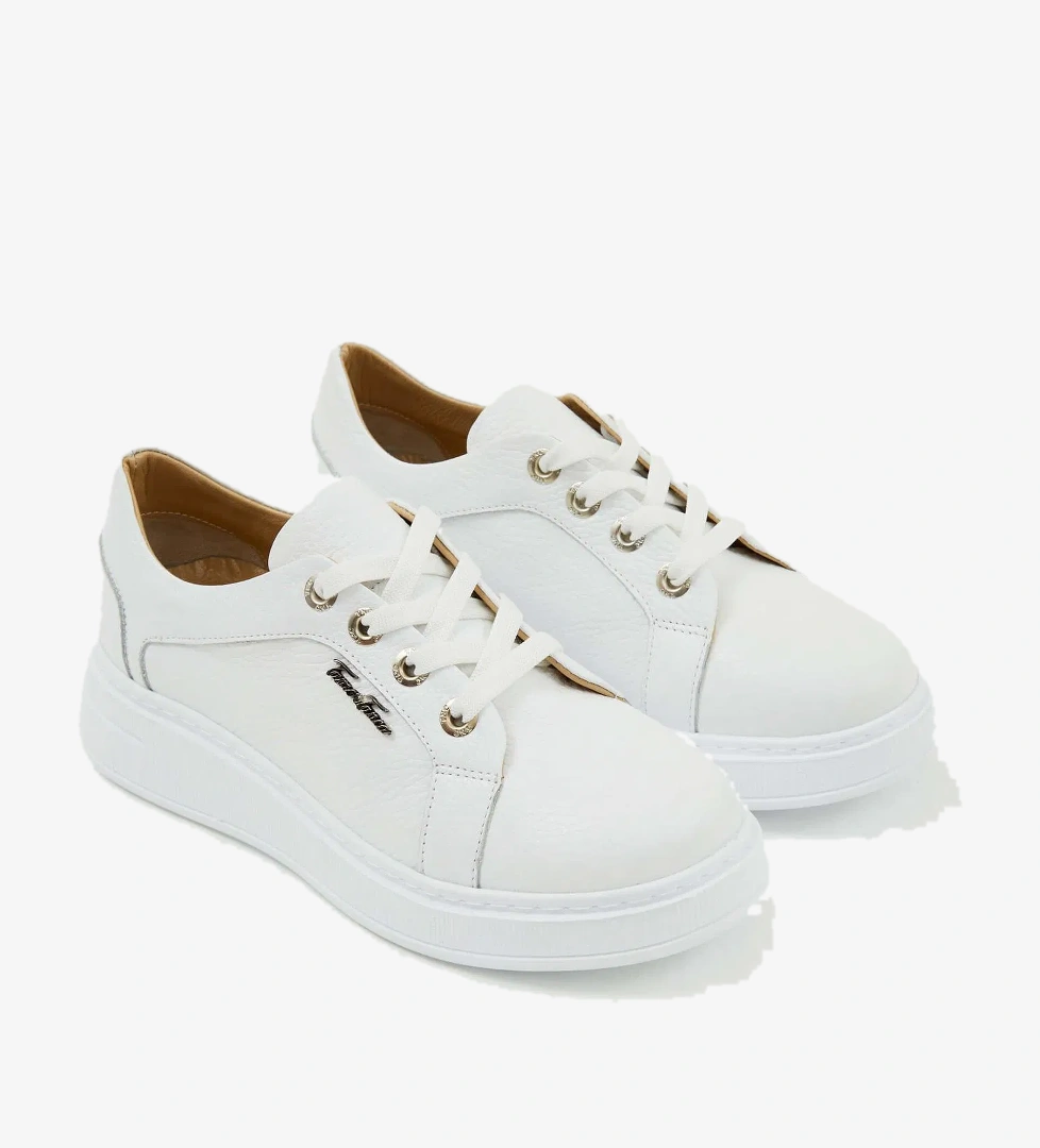 Tamer Tanca Tamer Tanca Kadın Hakiki Deri Beyaz Sneakers & Spor Ayakkabı model görseli