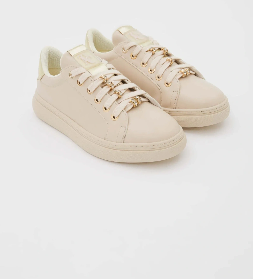 Tamer Tanca Tamer Tanca Kadın Vegan Bej Sneakers &amp; Spor Ayakkabı model görseli