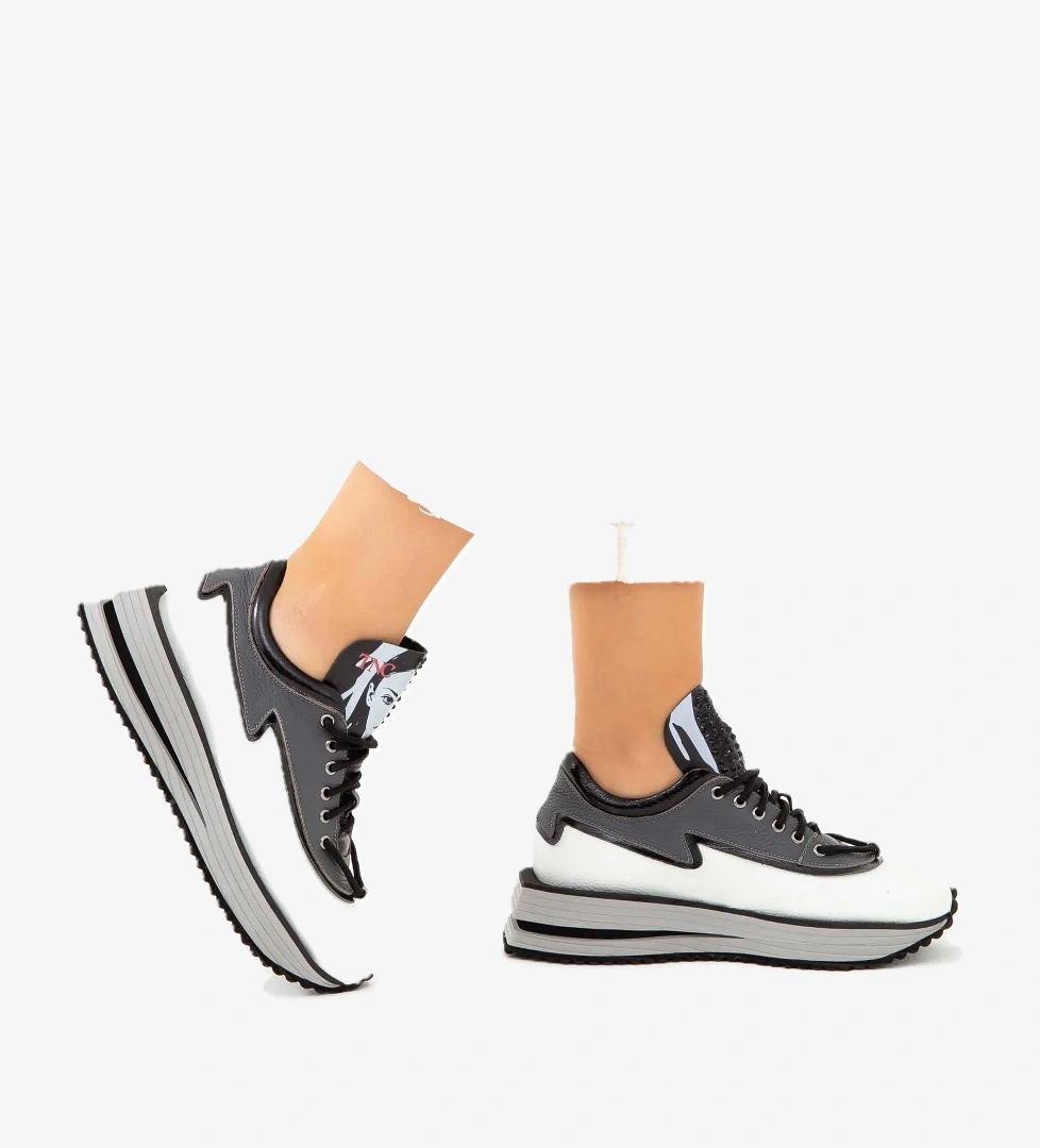 Tamer Tanca Kadın Hakiki Deri Beyaz Sneakers &amp; Spor Ayakkabı - Görsel 1