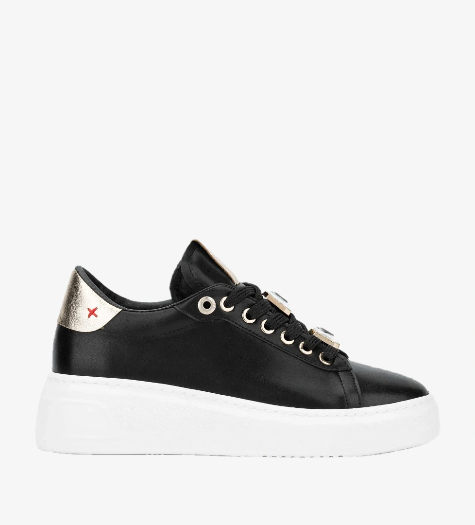 Tamer Tanca Tamer Tanca Kadın Vegan Siyah Sneakers &amp; Spor Ayakkabı model görseli