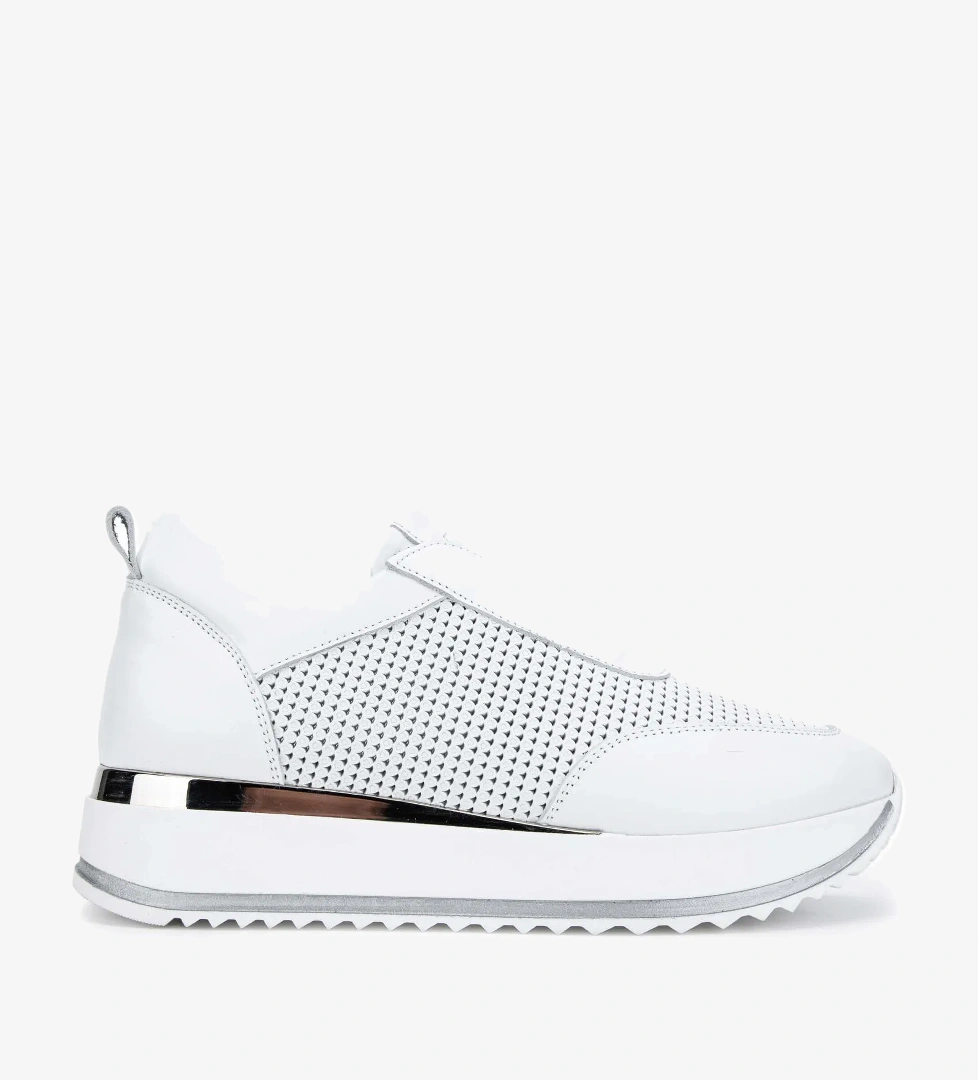 Tamer Tanca Kadın Hakiki Deri Beyaz Sneakers &amp; Spor Ayakkabı - Görsel 1