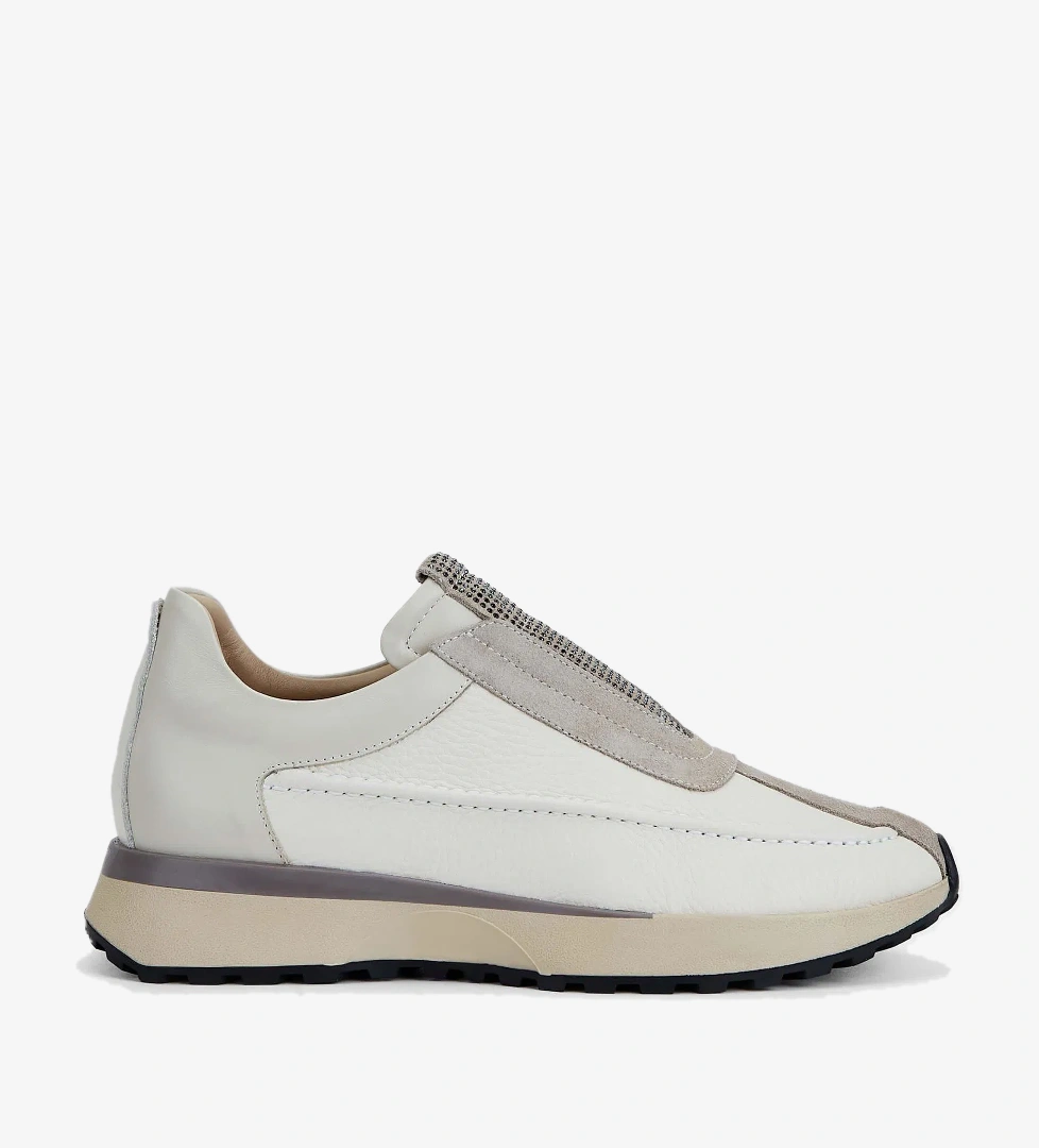 Tamer Tanca Kadın Hakiki Deri Bej Casual Ayakkabı - Görsel 1