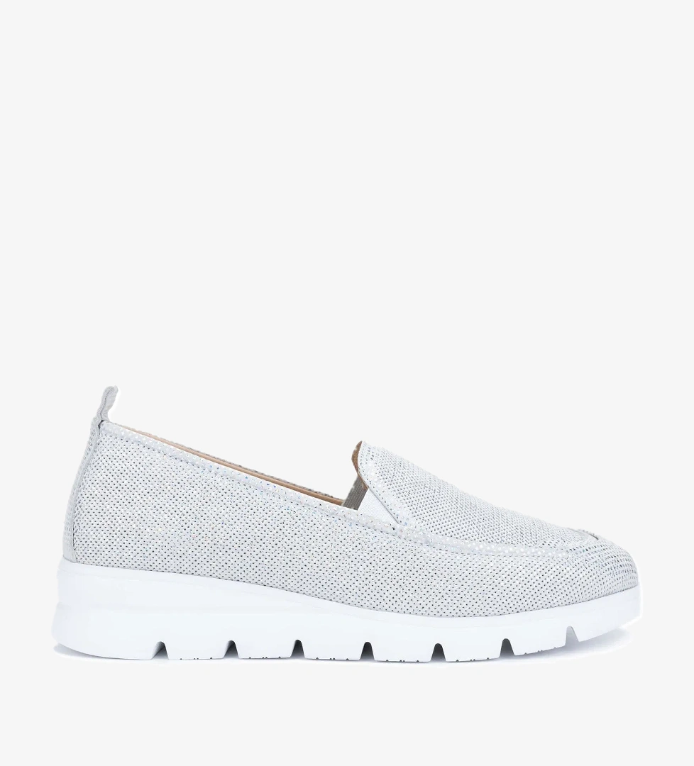 Tamer Tanca Tamer Tanca Kadın Hakiki Deri Gümüş Metalik Casual Ayakkabı model görseli