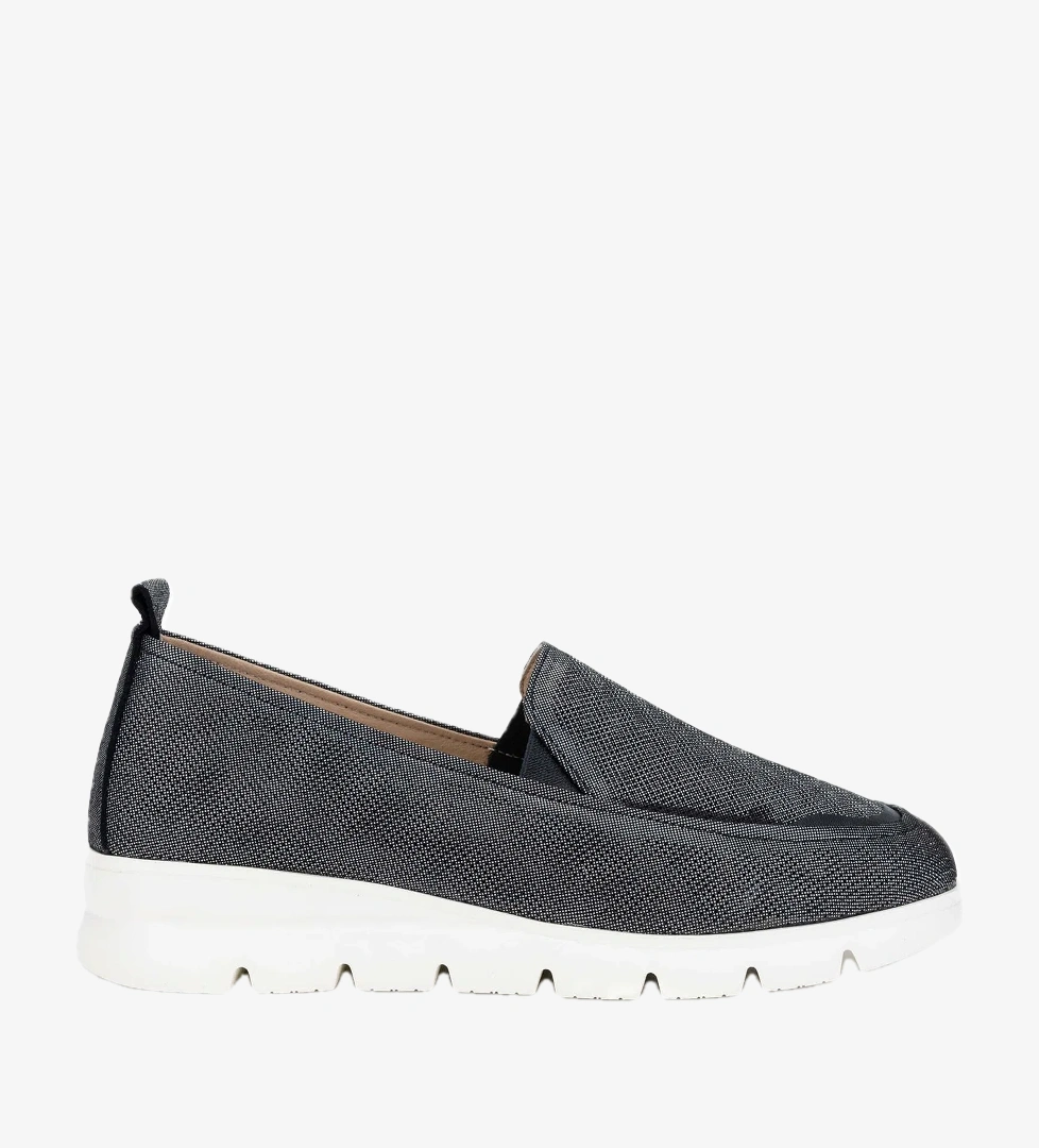 Tamer Tanca Tamer Tanca Kadın Hakiki Deri Siyah Metalik Casual Ayakkabı model görseli