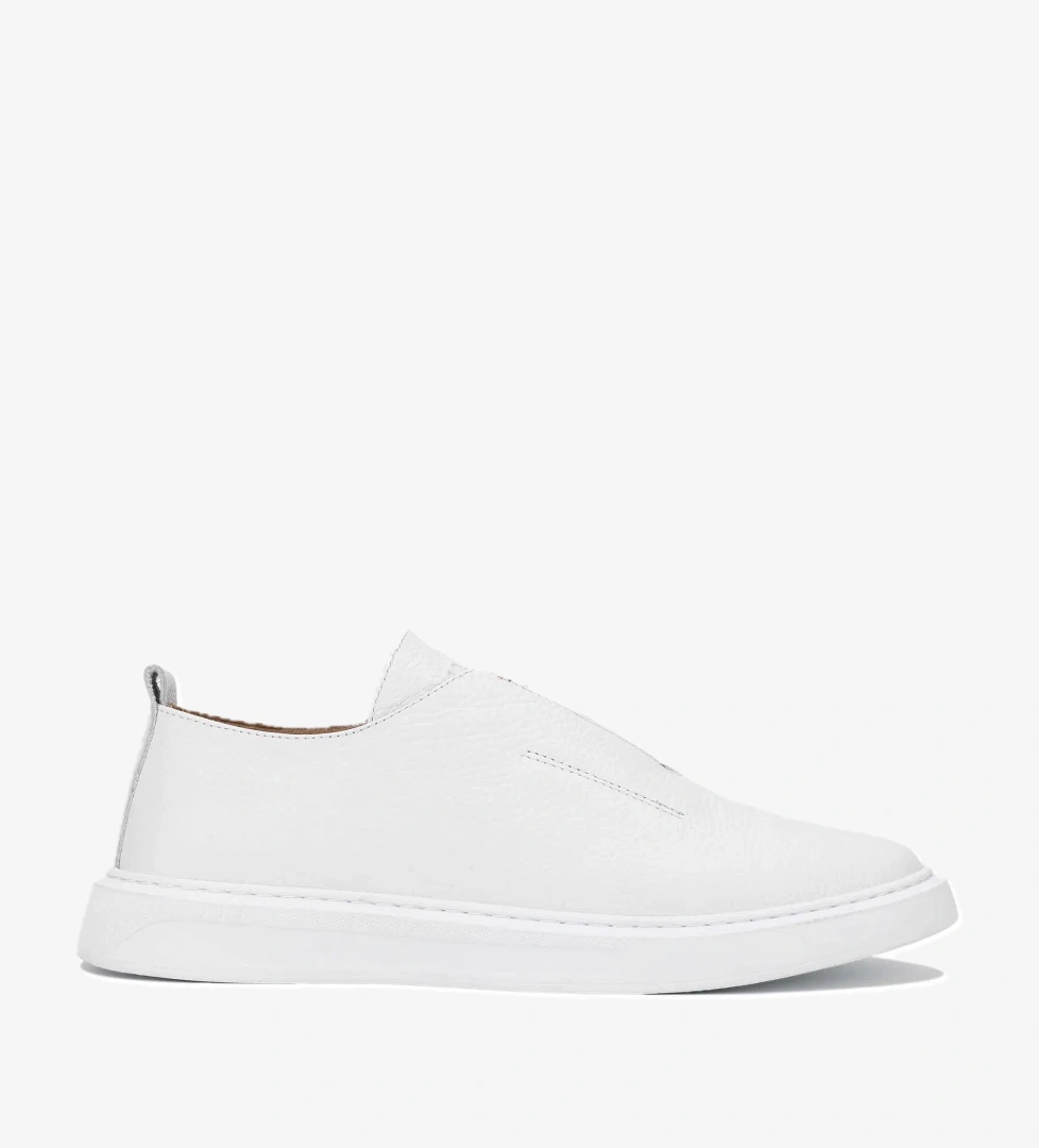 Tamer Tanca Kadın Hakiki Deri Beyaz Casual Ayakkabı - Görsel 1