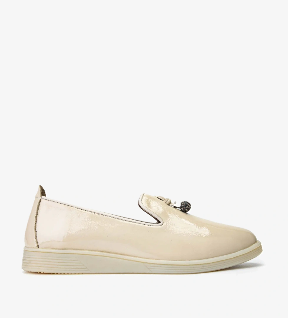 Tamer Tanca Tamer Tanca Kadın Hakiki Deri Bej Casual Ayakkabı model görseli