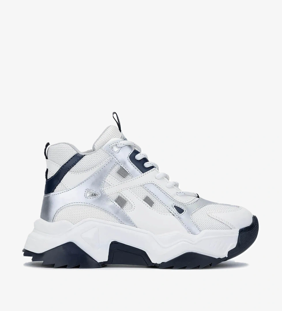 Tamer Tanca Tamer Tanca Kadın Vegan Beyaz/Lacivert Sneakers &amp; Spor Bot model görseli