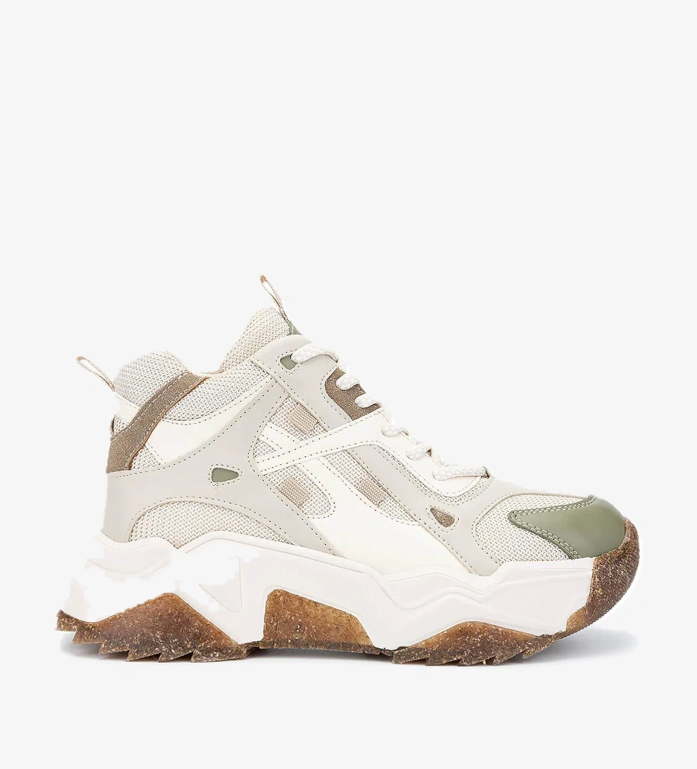 Tamer Tanca Tamer Tanca Kadın Vegan Nude/Haki Sneakers &amp; Spor Bot model görseli