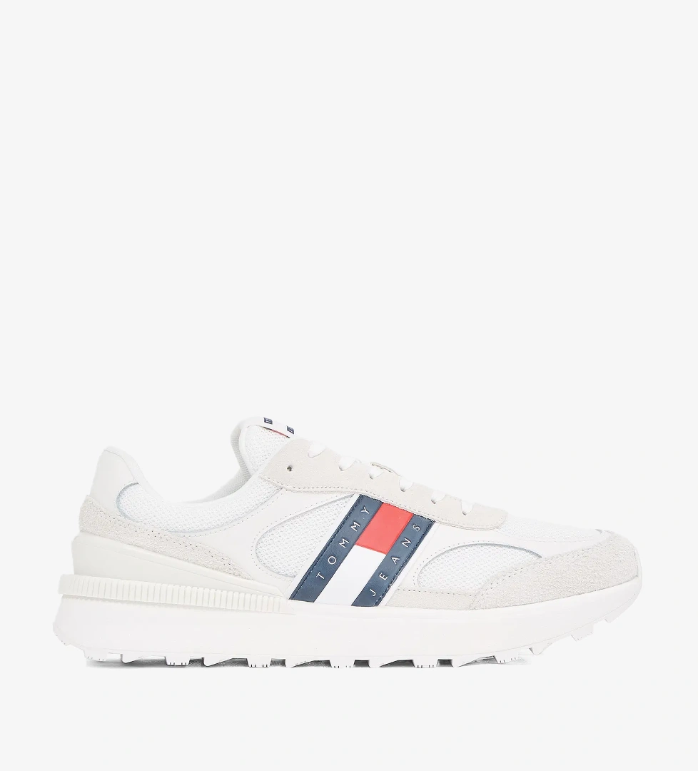 Tommy Hilfiger Technical Runner Ess Erkek Beyaz Sneaker - Görsel 1