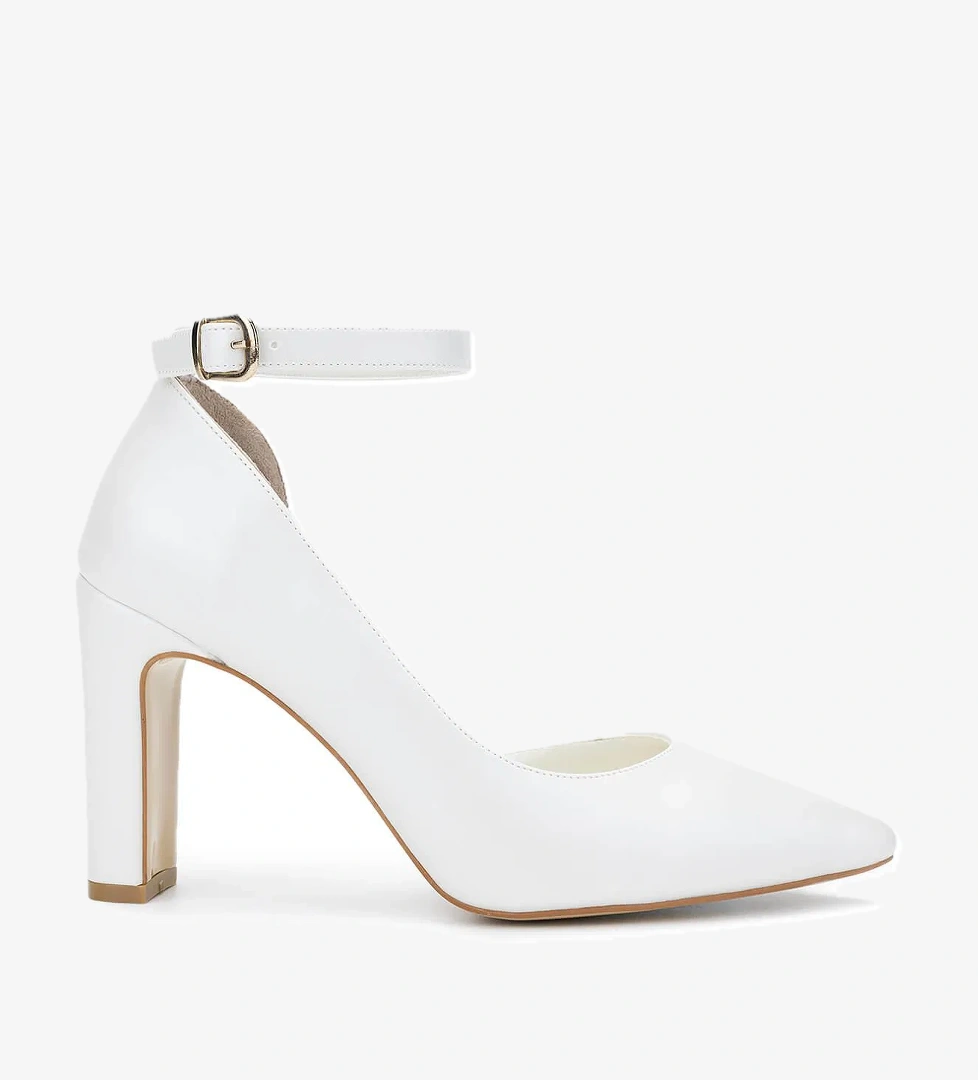 Tamer Tanca Tamer Tanca Kadın Vegan Beyaz Sedef Topuklu & Stiletto Ayakkabı model görseli