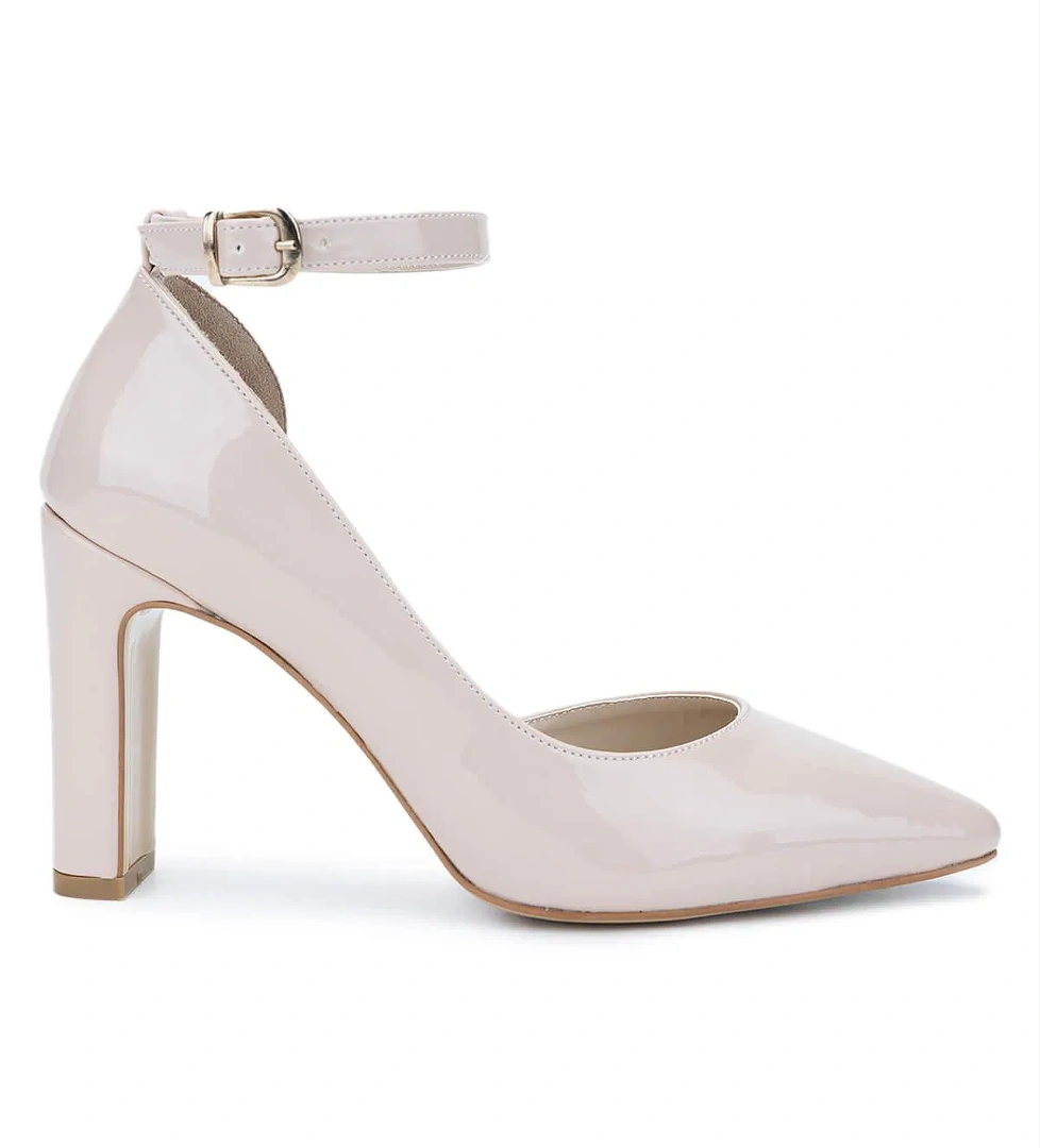 Tamer Tanca Tamer Tanca Kadın Vegan Nude Rugan Topuklu &amp; Stiletto Ayakkabı model görseli