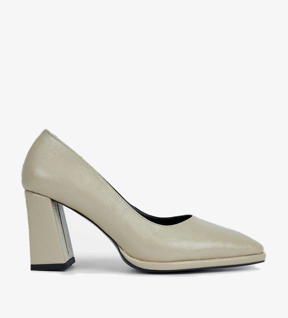 Tamer Tanca Tamer Tanca Kadın Vegan Bej Topuklu Ayakkabı model görseli