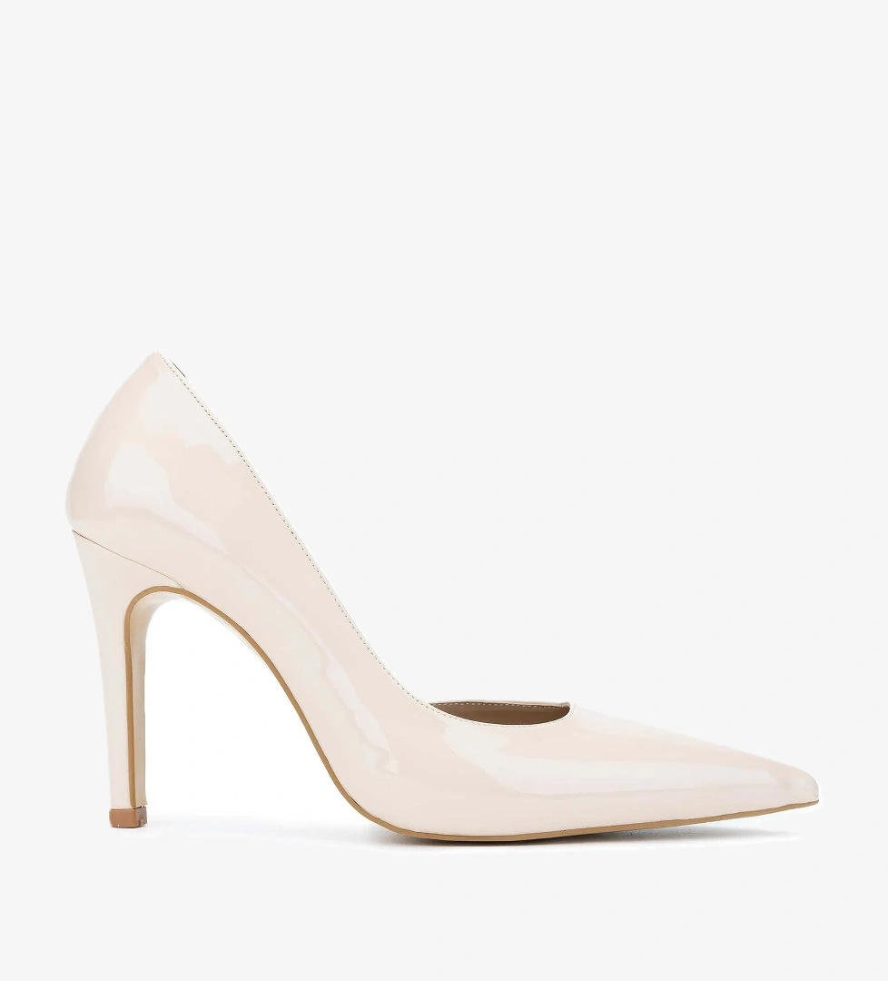 Tamer Tanca Kadın Vegan Bej Topuklu Ayakkabı - Görsel 1