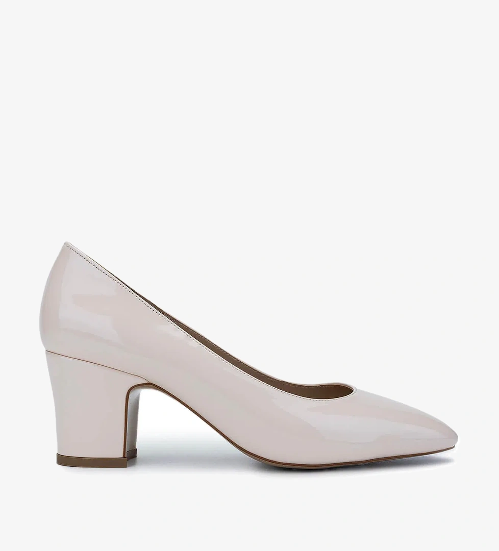 Tamer Tanca Kadın Vegan Bej Rugan Topuklu Ayakkabı - Görsel 1