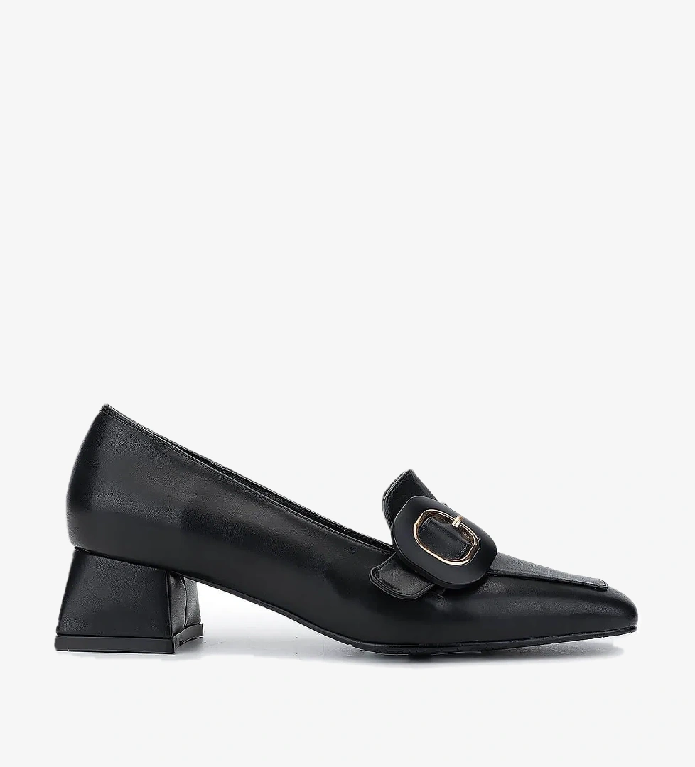 Tamer Tanca Tamer Tanca Kadın Vegan Siyah Topuklu Ayakkabı model görseli