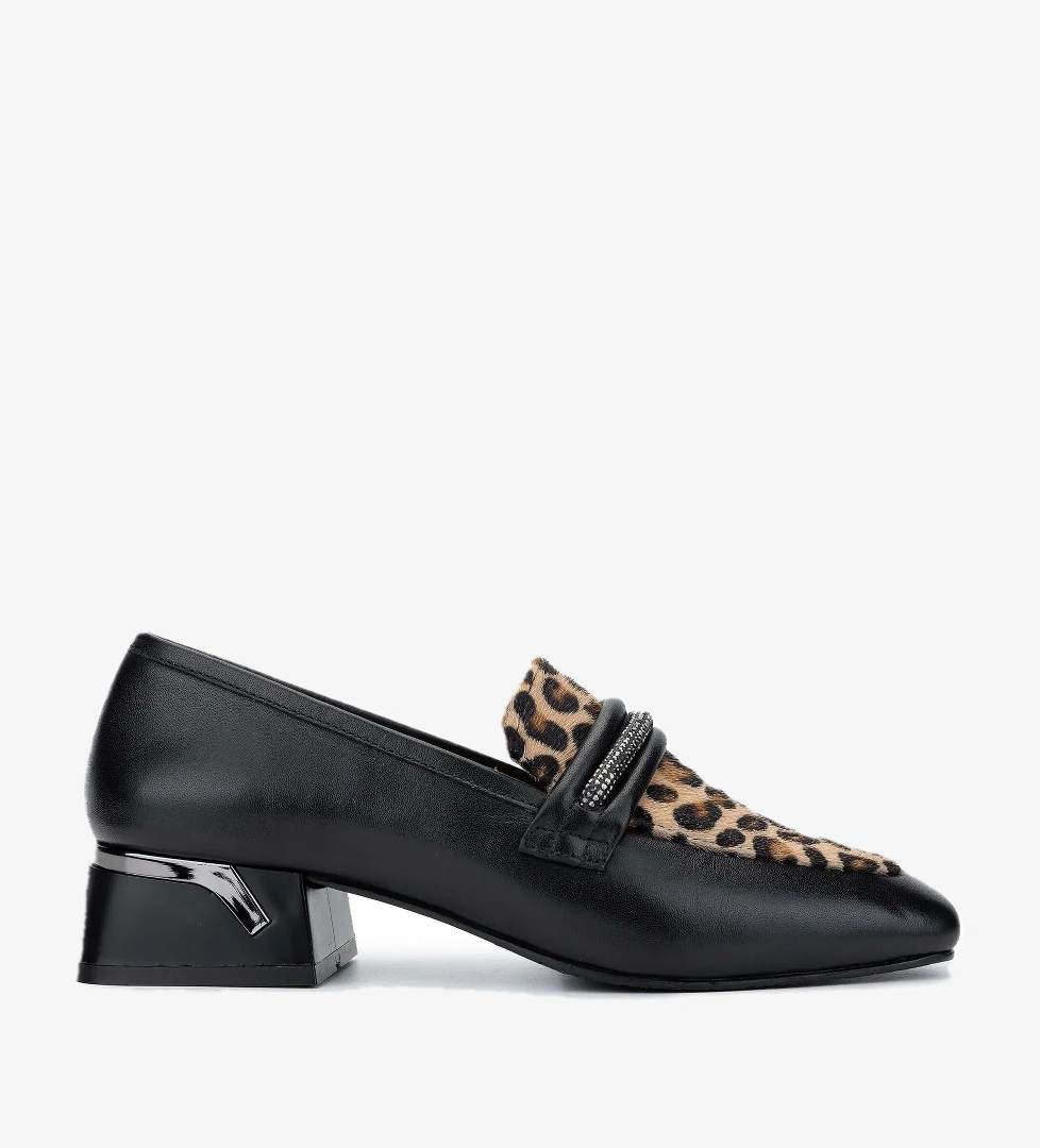 Tamer Tanca Tamer Tanca Kadın Hakiki Deri Siyah Deri Topuklu Ayakkabı model görseli