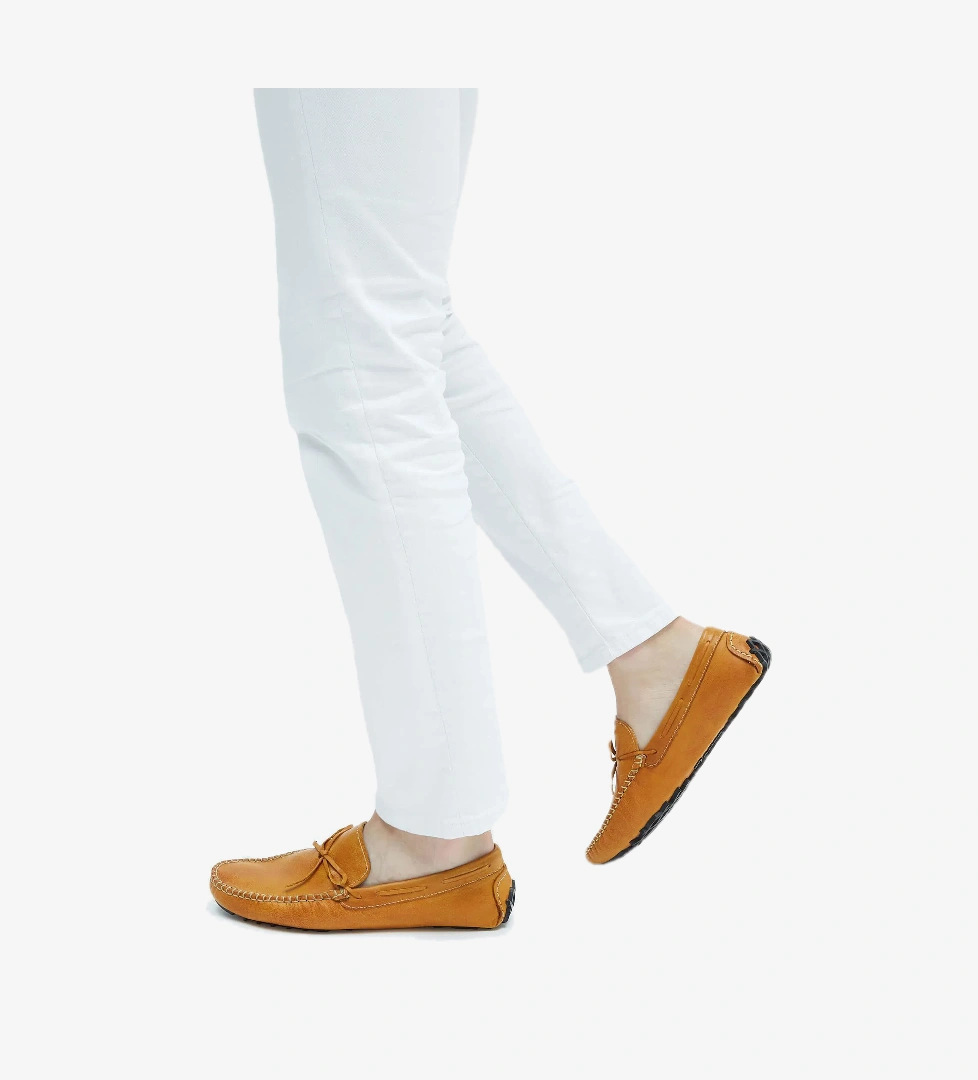 Tamer Tanca Tamer Tanca Erkek Hakiki Deri Sarı Loafer Ayakkabı model görseli