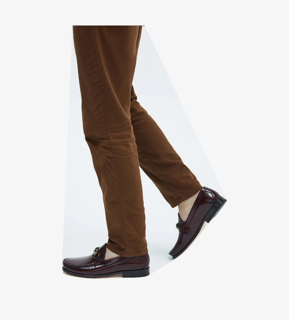 Tamer Tanca Tamer Tanca Erkek Hakiki Deri Bordo Mokasen &amp; Loafer Ayakkabı model görseli