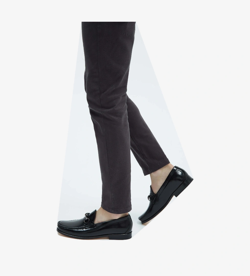 Tamer Tanca Erkek Hakiki Deri Siyah Açma Mokasen & Loafer Ayakkabı - Görsel 1