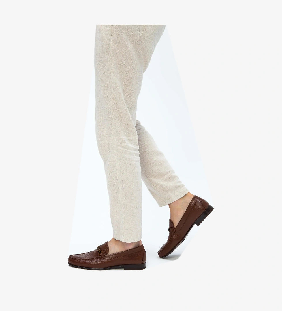 Tamer Tanca Tamer Tanca Erkek Hakiki Deri Taba Loafer Ayakkabı model görseli